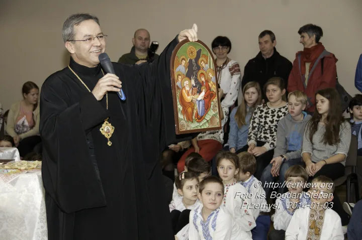 Зустріч владики Євгена Поповича з дітьми української школи у Перемишлі