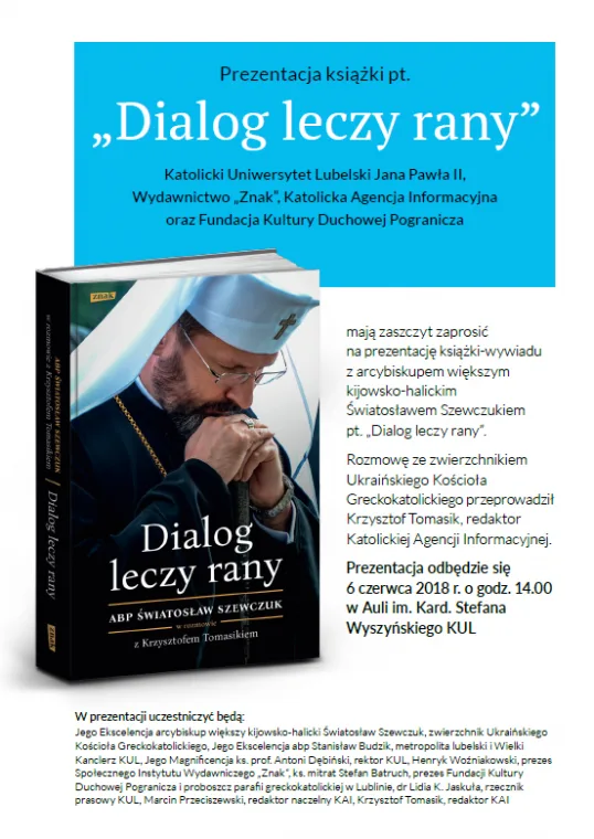 KUL: konferencja prasowa i prezentacja książki „Dialog leczy rany”
